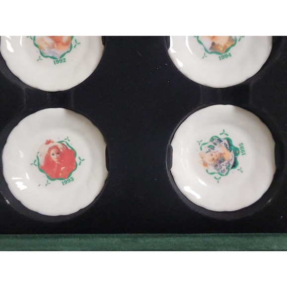 Vintage Chilton-Globe Holiday Barbie China Tea Dishes 1992-1995 COA In Box - Picture 4 of 16